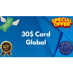 💵30$ Card Global🌎All Services/Subscriptions/Others✅