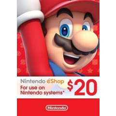 Nintendo eshop 20$ USA - без комиссии