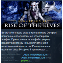 Disciples II: Rise of the Elves  (Region Free) Steam 🃏