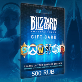 500 RUB BLIZZARD BATTLE.NET RUS+CIS | PAYMENT CARD