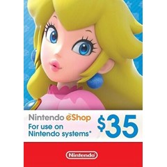 Nintendo eshop 35$ USA - без комиссии