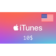 iTunes 🔥 Gift Card -  10$ 🇺🇸(USA) [Без комиссии]