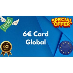 💶6€ Card Global🌎All Services/Subscriptions/Others✅⭐