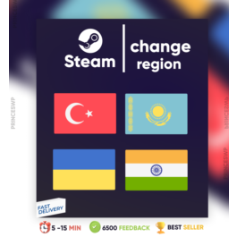 ✨CHANGE STEAM REGION KAZAKHSTAN/TURKEY/UKRAINE(FAST)✔️