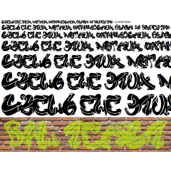 Кириллический шрифт Graffitifil