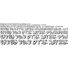 Кириллический шрифт граффити GFTOGraffityS