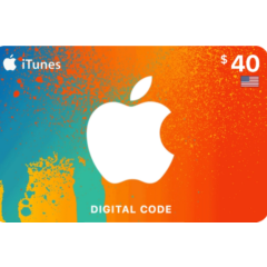 ITUNES GIFT CARD 40 $ USA
