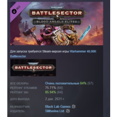 Warhammer 40,000: Battlesector Blood Angels Elites Pack АВТОДОСТАВКА STEAM РОССИЯ