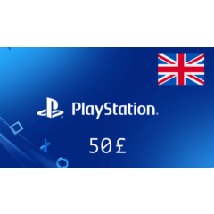 🎮Playstation Network (PSN) 🔥 50£ (UK) [Без комиссии]