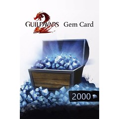 Guild Wars 2 - 2000 Gems Card (Ключ Global)