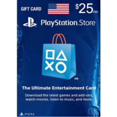 Playstation Network PSN $25 (USA) Мгновенно!