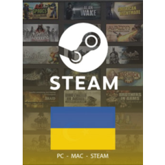 STEAM WALLET GIFT CARD Украина UAH АВТО КОД