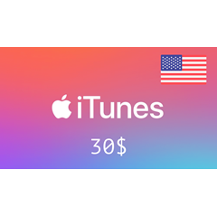 iTunes 🔥 Gift Card -  30$ 🇺🇸(USA) [Без комиссии]