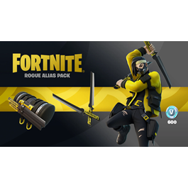 🎮🟨Fortnite - Rogue Alias Pack  + 600 V-Bucks XBOX🔑