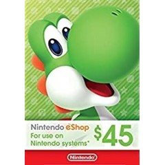 🎁 КАРТА ОПЛАТЫ NINTENDO ESHOP — 45 USD [USA]