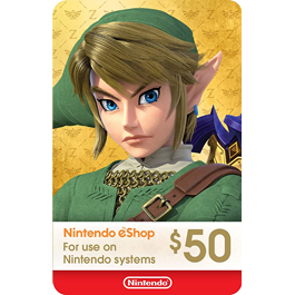 🎁 NINTENDO ESHOP PAYMENT CARD - 50 USD [USA]