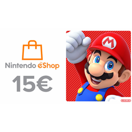 Nintendo eShop 15 Euro top-up (EU) -%