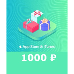 1000 руб App Store iTunes Cертификат пополнения RUS ₽