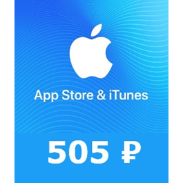 App Store iTunes gift card 505 RUR for RUS iTune  ₽