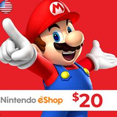 NINTENDO ESHOP CARD 20$ USD ✅(USA)