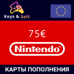 ✅Nintendo🔥Gift Card -    75 € 🇪🇺 (EU) Без комиссии
