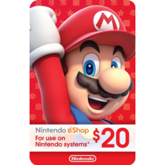 Nintendo eShop Gift Card $20 USD🕹️(США)🔥Лучшая цена🔥