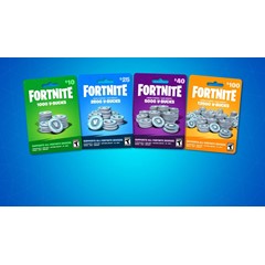 🎮FORTNITE! 1000 - 2800 - 5000  V-Bucks EPIC+ GIFT