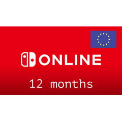 ✅Nintendo Switch Online🔥Gift Card-12 месяцев🇪🇺(EU)