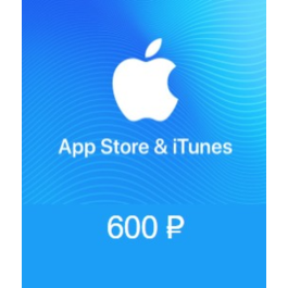 App Store iTunes gift card   600 RUR for RUSsian iTune