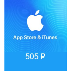 App Store iTunes 505 руб карта пополнения на РФ акк  ₽