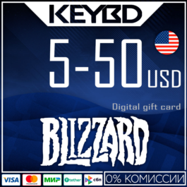 🔰Blizzard Gift Card💠5/10/20/50$ (USA) [No fees]