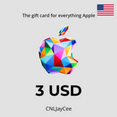 24/7 АВТО | Apple iTunes 3 USD (подарочная карта)
