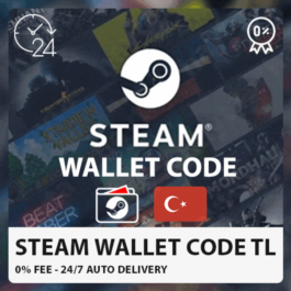 ⚡❤️ STEAM WALLET 🔴 USD Turkey(%0 FEE) 5-100 USD GIFT⭐️