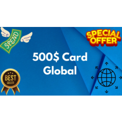 💵500$ Card Global🌎All Services/Subscriptions/Others✅