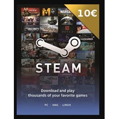 ✅ Подарочная карта Steam Wallet - €10 EUR (регион ЕС)