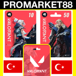 ⭐️GIFT CARD⭐🇹🇷 Valorant TR 600-1200-2200-3500-7300 VP