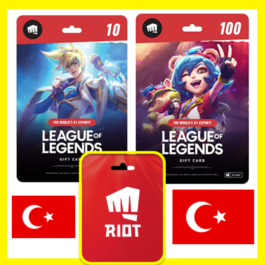 ⭐️ALL GIFT CARD⭐ 🇹🇷 LOL 200-55200 RP (Turkey)