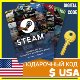 ⭐️GIFT CODE⭐🇺🇸 STEAM GIFT CARD USA WALLET USD БАЛАНС