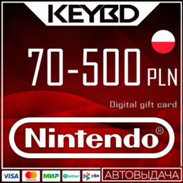 🔰Nintendo Gift Card⭕70/120/250/370/500 PLN (Poland)