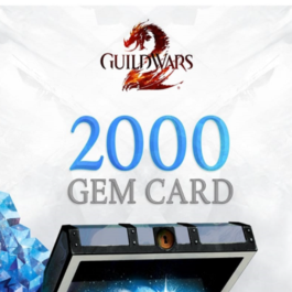 GUILD WARS 2 2000 GEMS CARD ✅ GLOBAL KEY🔑