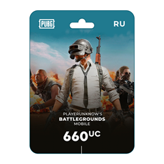 Карта пополнения PUBG Mobile 660 UC, карта оплаты PUBG