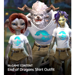 Guild Wars 2 🔑 End of Dragons Shirt Outfit 🔵🔴🔵