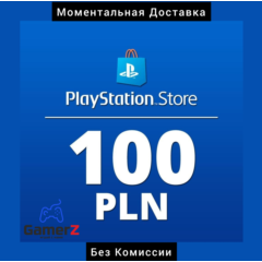 КАРТА PSN PLAYSTATION - 100 PLN zl ЗЛОТЫХ 🇵🇱🔥ПОЛЬША