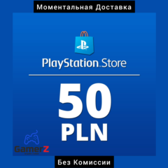 КАРТА PSN PLAYSTATION - 50 PLN zl ЗЛОТЫХ 🇵🇱🔥ПОЛЬША