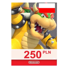 🎁 КАРТА ОПЛАТЫ NINTENDO ESHOP — 250 PLN [PL] | ПОЛЬША