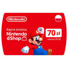 Карта Nintendo eShop 70zł PLN(Злотых) 🔵Польша