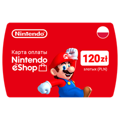 Карта Nintendo eShop 120zł PLN(Злотых) 🔵Польша