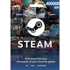 Steam Wallet 400000 IDR - Digital Gift Card - Indonesia