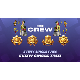 🕹️FORTNITE Crew (Battle Pass + 1000 V-Bucks) -1 month✅