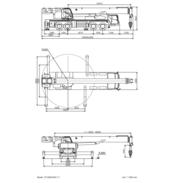 Crane drawing ZOOMLION ZTC800V552 (dynamic block)